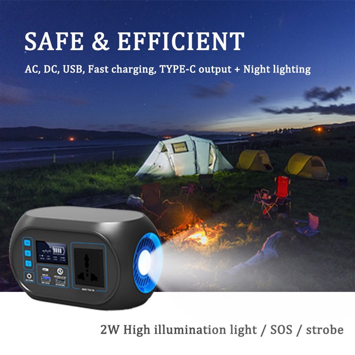 80W flytjanlegur virkjun